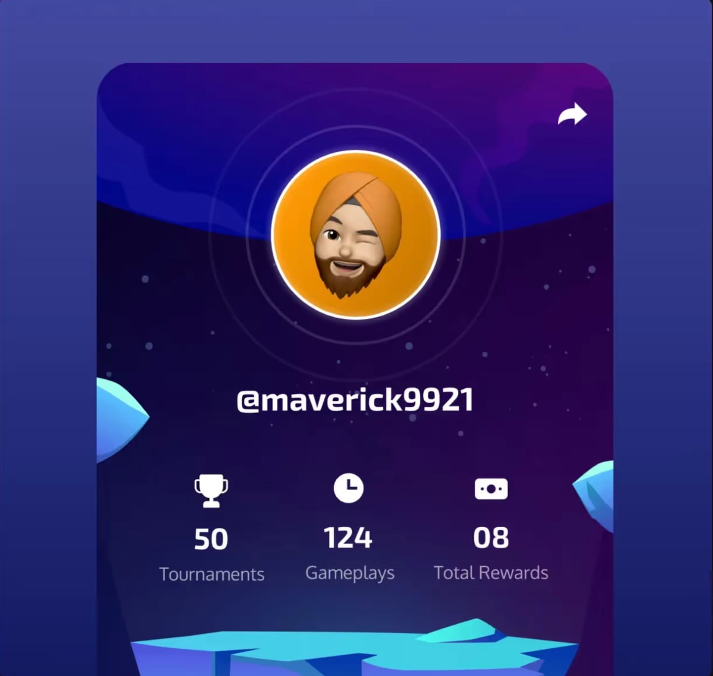 Rumble reward screen