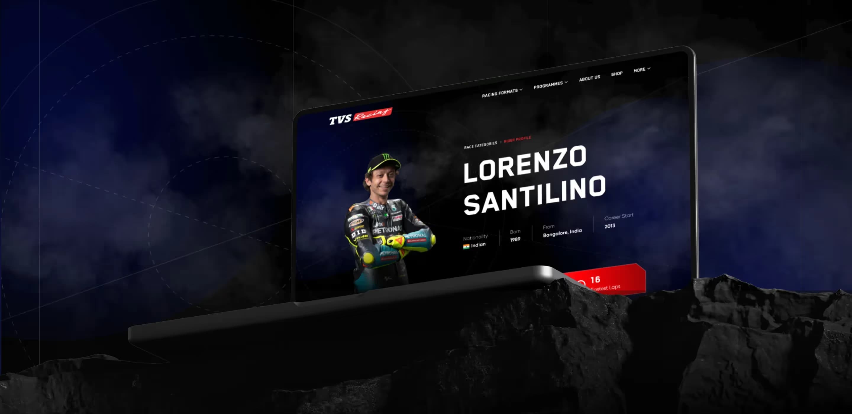 TVS Racing website preview